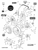 Blower Assembly (Series 2) Diagram and Parts List for ELBX10152BV 7085927 Snapper Leaf Blower / Vacuum