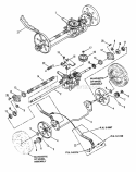 AxleTransmission Assembly Diagram and Parts List for ELP21600E Electric Start Snapper Lawn Mower