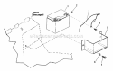 Part Location Diagram of 7034719 Snapper Bracket, Battery Support