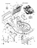 Cutting Deck Blade Diagram and Parts List for ELP21502KWV  Snapper Lawn Mower
