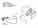 Discharge Components Diagram and Parts List for ELP21502KWV  Snapper Lawn Mower
