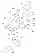 Seat Deck Group Diagram and Parts List for ELT125380 2691084 Snapper Lawn Tractor