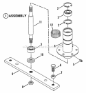 Spindle Diagram and Parts List for ELT140H33ABV 80562 Snapper Lawn Tractor