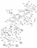 Frame  Front Axle Group Diagram and Parts List for ELT175420 2691044 Snapper Lawn Tractor