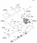 Transmission Group - Hydro Gear Diagram and Parts List for ELT175420 2691044 Snapper Lawn Tractor