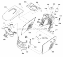 Hood Grille  Dash Group Diagram and Parts List for ELT18V38RDF  Snapper Lawn Tractor