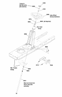 Steering Group Diagram and Parts List for ELT18V38RDF  Snapper Lawn Tractor