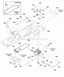 Transmission Group Diagram and Parts List for ELT18V38RDF  Snapper Lawn Tractor
