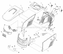 Hood Grille  Dash Group Diagram and Parts List for ELT19540RD 2690784 Snapper Lawn Tractor