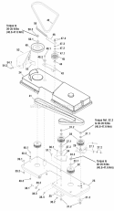 40 Mower Deck - Belt  Idler Arm Group Diagram and Parts List for ELT2440RDFR 2690856 Snapper Lawn Tractor
