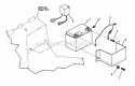 Battery  Components Diagram and Parts List for EMLP21601E  Snapper Lawn Mower