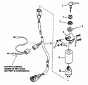 Electric Start Components Diagram and Parts List for EMLP21601E  Snapper Lawn Mower