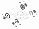 Part Location Diagram of 703596 Snapper Wheel, Rear, 300Mm