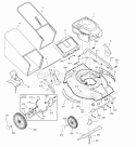 Deck  Engine Group Diagram and Parts List for ERDS19700HW  Snapper Lawn Mower