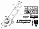 Decals Group Diagram and Parts List for ERDP16575EX 881584 Snapper Lawn Mower