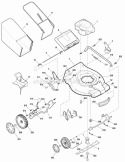 Deck  Engine Group Diagram and Parts List for ERDV16675  Snapper Lawn Mower