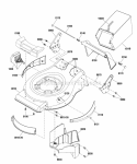 Deck Group Diagram and Parts List for ERDV19850EHW  Snapper Lawn Mower