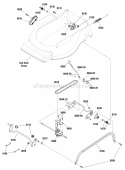 Height Of Cut Group Diagram and Parts List for ERDV19850EHW  Snapper Lawn Mower
