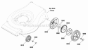 Wheels Group - High Wheel Diagram and Parts List for ERDV19850EHW  Snapper Lawn Mower