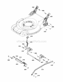 Lift Group Diagram and Parts List for ERDV21750HW  Snapper Lawn Mower