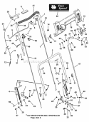 Handles  Controls Diagram and Parts List for EP2187520BV 7800445 Snapper Lawn Mower