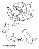 Side Chute Adapter Diagram and Parts List for EP2187520BV 7800445 Snapper Lawn Mower