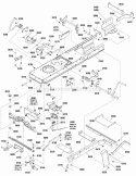 Frame  Front Axle Group Diagram and Parts List for ERPX17538RDF  Snapper Lawn Tractor