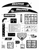 Decal Group Snapper Euro Rzt Diagram and Parts List for ERZT185440BVE 7800072 Snapper Lawn Tractor