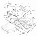 Electrical Group - Main Harness Diagram and Parts List for ESC20420 2690716 Snapper Lawn Tractor