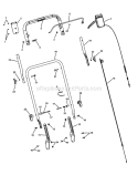Handles And Controls Diagram and Parts List for ESPV21675 7800253 Snapper Lawn Mower