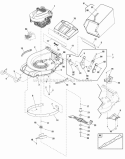 Deck  Engine Group Diagram and Parts List for ESPV21875EXAL 881639 Snapper Lawn Mower