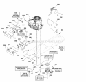 Engine Group - 20  22Hp Briggs  Stratton Diagram and Parts List for ESPX2046  Snapper Lawn Tractor