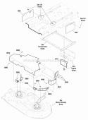 French Guard Group - Frame  42 Deck Diagram and Parts List for EZT2042  Snapper Lawn Tractor