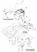 Engine  Pto Group Diagram and Parts List for EZT2050 5900735 Snapper Lawn Tractor