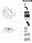 Export Decal Group - Safety  Common Diagram and Parts List for EZT2050 5900735 Snapper Lawn Tractor