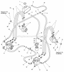 Hydraulic Group Diagram and Parts List for EZT2050 5900735 Snapper Lawn Tractor