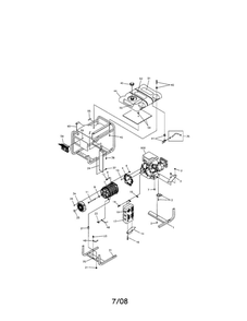 Main Unit Diagram and Parts List for 030215-1  Snapper Generator