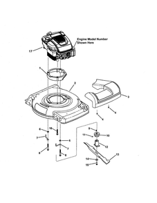 Part Location Diagram of 126T02-0268-B1 Briggs and Stratton ENGINE