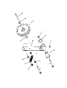 Power unit idler Diagram and Parts List for SPA481 SERIES 3 Snapper Lawn Mower