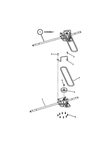 Transmission (21 Inch) Diagram and Parts List for 7800423 SPV21675EFC Snapper Lawn Mower
