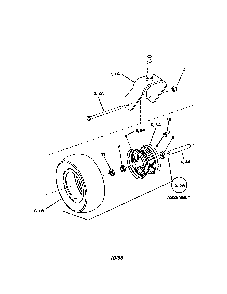 Caster wheel Diagram and Parts List for 85673  Snapper Lawn Mower
