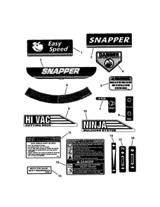 Part Location Diagram of 7075471 Snapper DECAL, Speed Shift