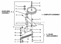 Spring-Loaded Idler Group Diagram and Parts List for FM7300 84320 Snapper Lawn Tractor Accessories