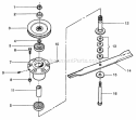 Part Location Diagram of 7054011YP Murray Spindle Asmy