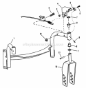 Front Wheel Bracket (Swivel Wheels Model) Diagram and Parts List for FRP216012E 82401 Snapper Lawn Mower
