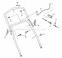 Upper  Middle Handles  Controls - Series 5 Diagram and Parts List for 19305  Snapper Lawn Mower