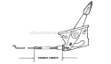 Throttle Controls  Engine Specs Diagram and Parts List for 21401D-2 80'S Snapper Lawn Mower