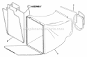 Grass Bag Diagram and Parts List for 21R00C  Snapper Lawn Mower