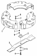 Mulcherizer Diagram and Parts List for 21R00C  Snapper Lawn Mower