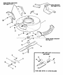 Cutting Deck Blade Interlock Diagram and Parts List for 21R00C  Snapper Lawn Mower